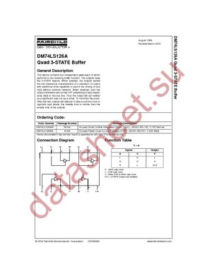 DM74LS126AN datasheet  